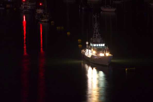 12 December 2020 - 19-47-33
A quiet night in Dartmouth for the crew of HMC Searcher before they have to do battle out there in our sovereign waters. 
-----------------------------
Border Force vessel HMC Searcher in Dartmouth